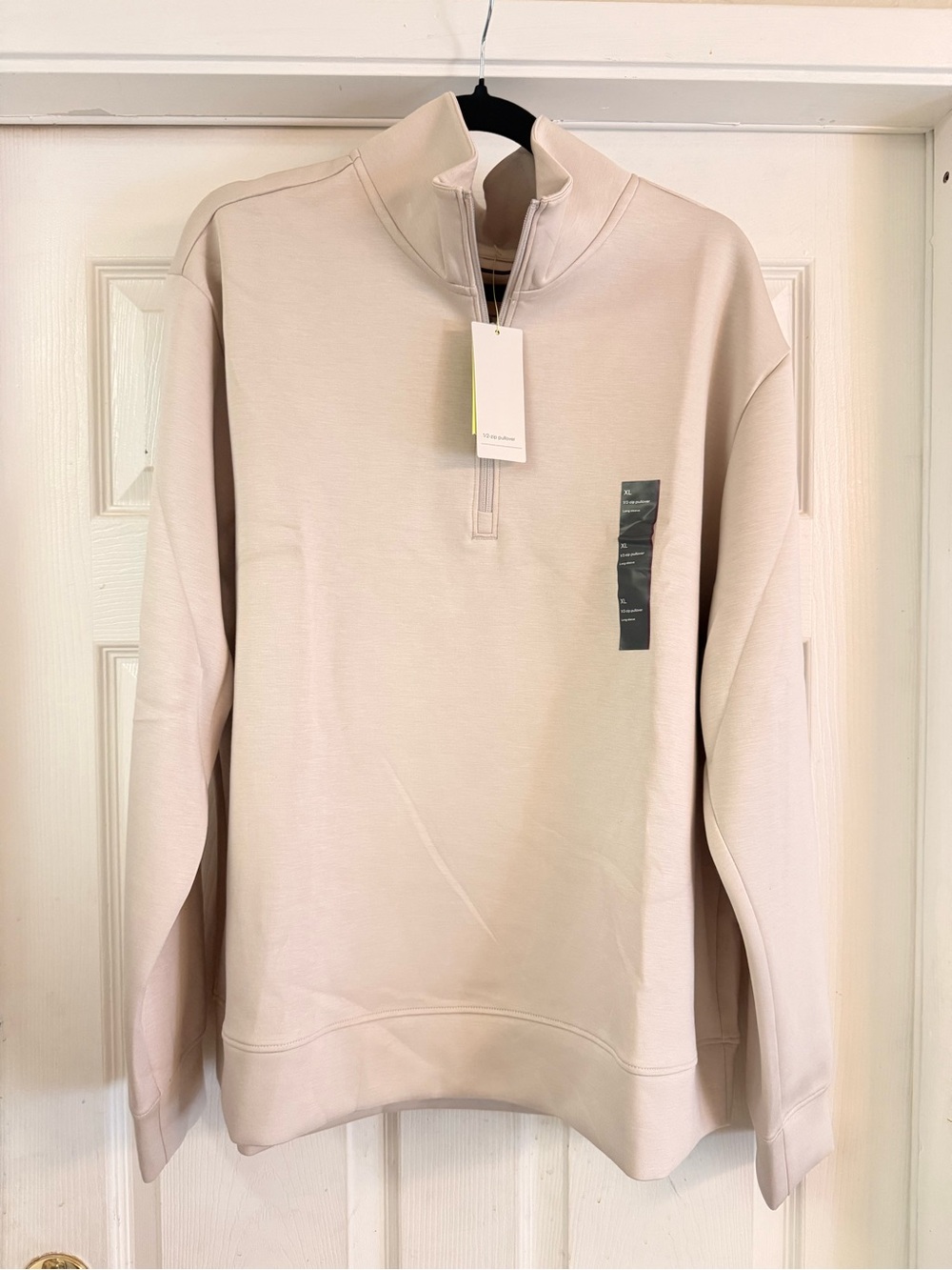 Target Men's Zip Mock Neck Sweater - Cream